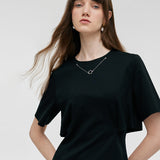 Çıkarılabilir Kolye Detaylı Triko Kadın Mini Elbise