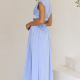 Cindie Midi Elbise - Mavi