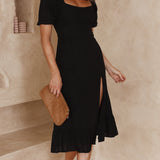 Dixie Midi Dress - Black