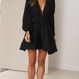 Charlotte Mini Dress - Black