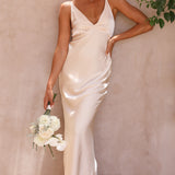 Ziah Maxi Elbise - Şampanya