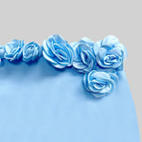 İki Parçalı Çiçek Detaylı Üst ve Maksi Etek