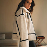 Suni Kürk Detaylı Ceket