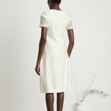 Diane Çiçek İşlemeli Ajur Midi Elbise