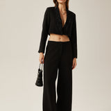 Bérénice Kristal Süslemeli Ceket & Pantolon Eşleştirme Seti