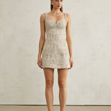 Beatrice Kristal Süslemeli Mini Elbise