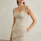 Beatrice Kristal Süslemeli Mini Elbise