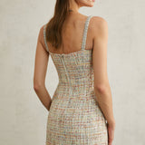 Beatrice Kristal Süslemeli Mini Elbise