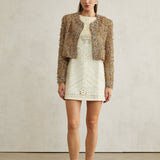 Bérénice Kristal Süslemeli Püsküllü Ceket