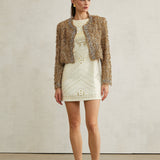 Bérénice Kristal Süslemeli Püsküllü Ceket