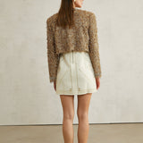 Bérénice Kristal Süslemeli Püsküllü Ceket