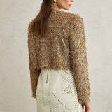 Bérénice Kristal Süslemeli Püsküllü Ceket