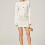 Crystal Charm Taş İşlemeli Kadife Hırka