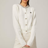 Crystal Charm Taş İşlemeli Kadife Hırka