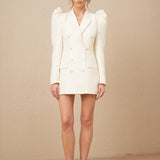 Regal Grace Balon Kollu Düğme Detaylı Ceket Elbise