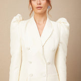 Regal Grace Balon Kollu Düğme Detaylı Ceket Elbise