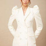 Regal Grace Balon Kollu Düğme Detaylı Ceket Elbise