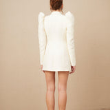 Regal Grace Balon Kollu Düğme Detaylı Ceket Elbise