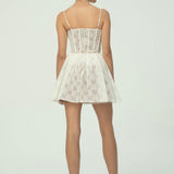 Romantik Dantel Korse Mini Elbise