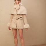 "Royal Grace" Peluş Detaylı Karamel Kaban