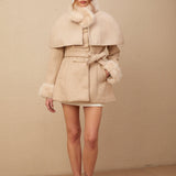 "Royal Grace" Peluş Detaylı Karamel Kaban