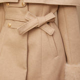 "Royal Grace" Peluş Detaylı Karamel Kaban