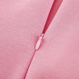 Blossom Symphony Çiçek Detaylı Pembe Maxi Elbise