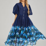 Bloom Düğmeli Maxi Elbise