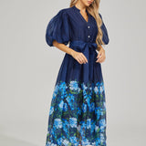 Bloom Düğmeli Maxi Elbise