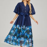 Bloom Düğmeli Maxi Elbise