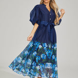 Bloom Düğmeli Maxi Elbise