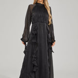 Fırfırlı Maxi Elbise