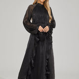 Fırfırlı Maxi Elbise