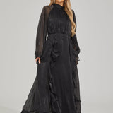 Fırfırlı Maxi Elbise