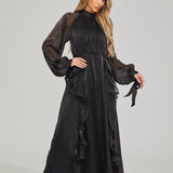 Fırfırlı Maxi Elbise