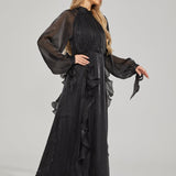 Fırfırlı Maxi Elbise