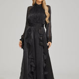 Fırfırlı Maxi Elbise