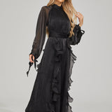 Fırfırlı Maxi Elbise