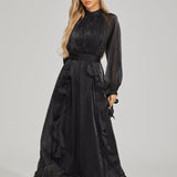 Fırfırlı Maxi Elbise