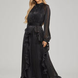 Fırfırlı Maxi Elbise