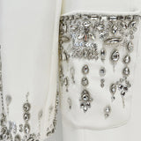 Beyaz Uzun Silüet Elbise