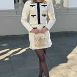 Siyah Detaylı Tüvit  Takım