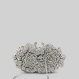 Kristal süslemeli Clutch Çanta