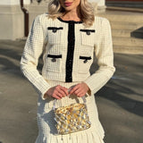 Siyah Detaylı Tüvit  Takım