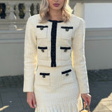 Siyah Detaylı Tüvit  Takım