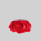 Saten Çiçekli Çanta