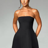 Asha Straplez Mini Elbise