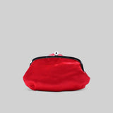 Saten Çiçekli Çanta