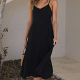 Zoey Midi Dress - Black