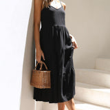 Zoey Midi Dress - Black